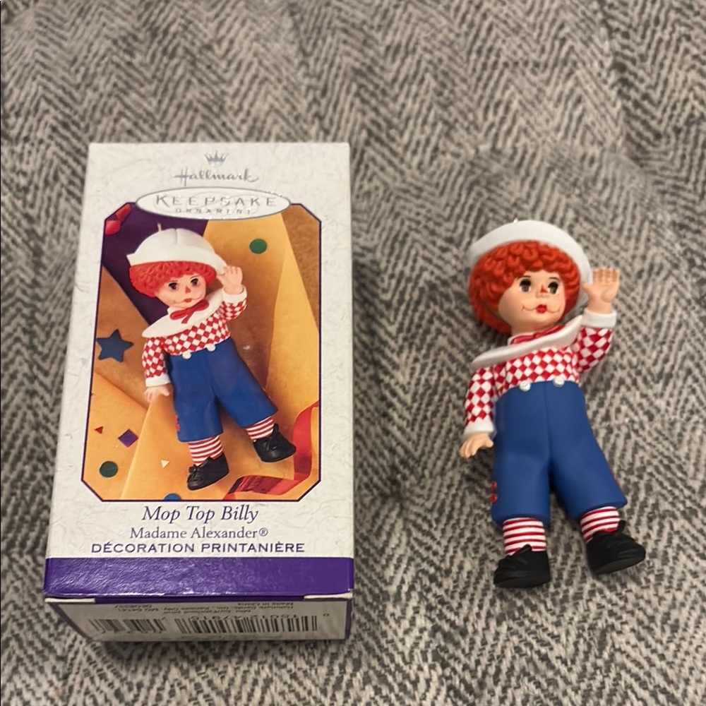 1999 Hallmark Christmas ornament featuring Mop Top Billy by Madame Alexander